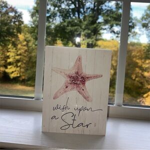 Wish upon a Star wooden block